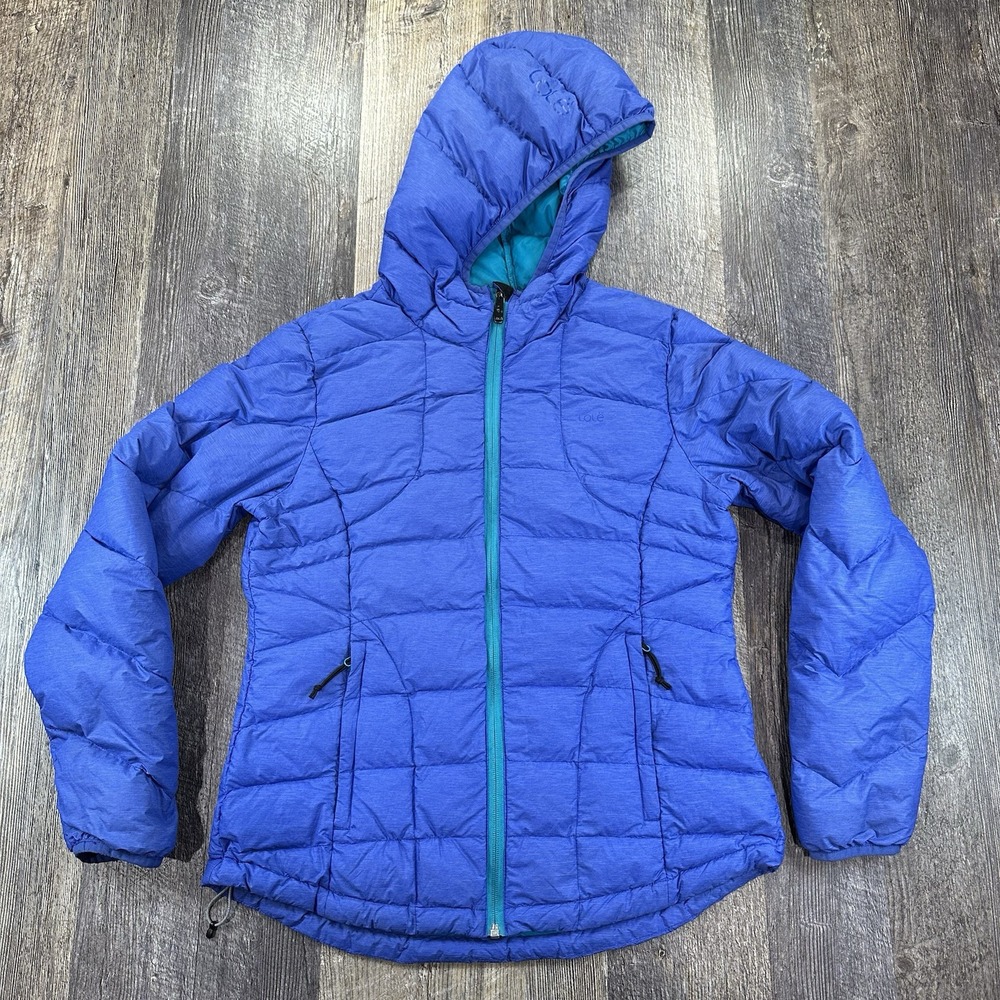 Lole Royal Blue Puffer Jacket with Aqua Details